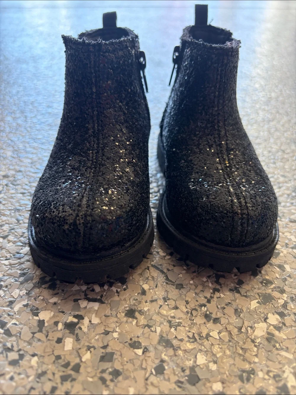 Carter's Black Glitter Chelsea Boots for Kids